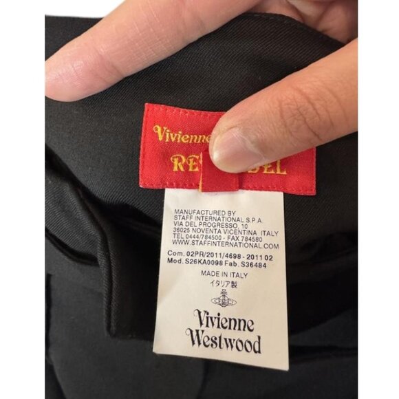 Vivienne Westwood black high-rise pleated pants size 10 - Picture 10 of 10